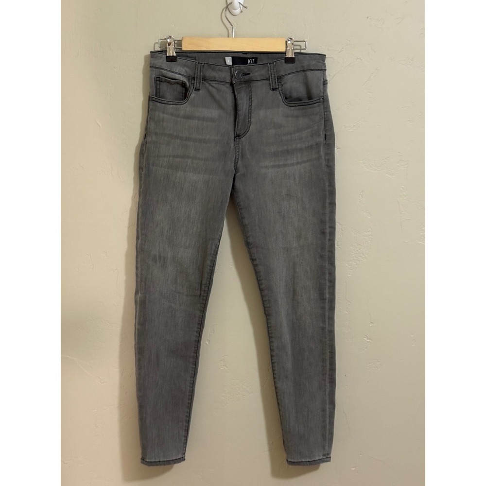 KUT From The Kloth 8 Gray Skinny Jeans Womens 8 Stretch Ankle Jeans